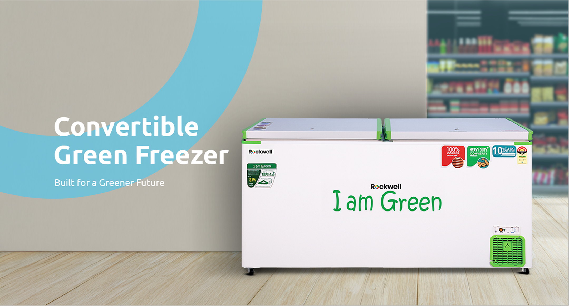 Convertible Green Freezer